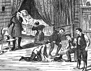 The Death of John Bell, Sr., December 1820, from an illustration in M.V. Ingram's book.