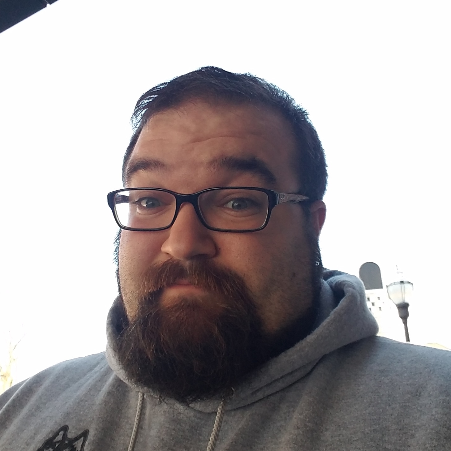Dr. Chris Cogswell, Ph.D., Chemical Engineer, Director of Research for MUFON , and host of his own podcast, The Mad Scientist Podcast , here looking like you just told him that a Space Goblin is standing right behind him.