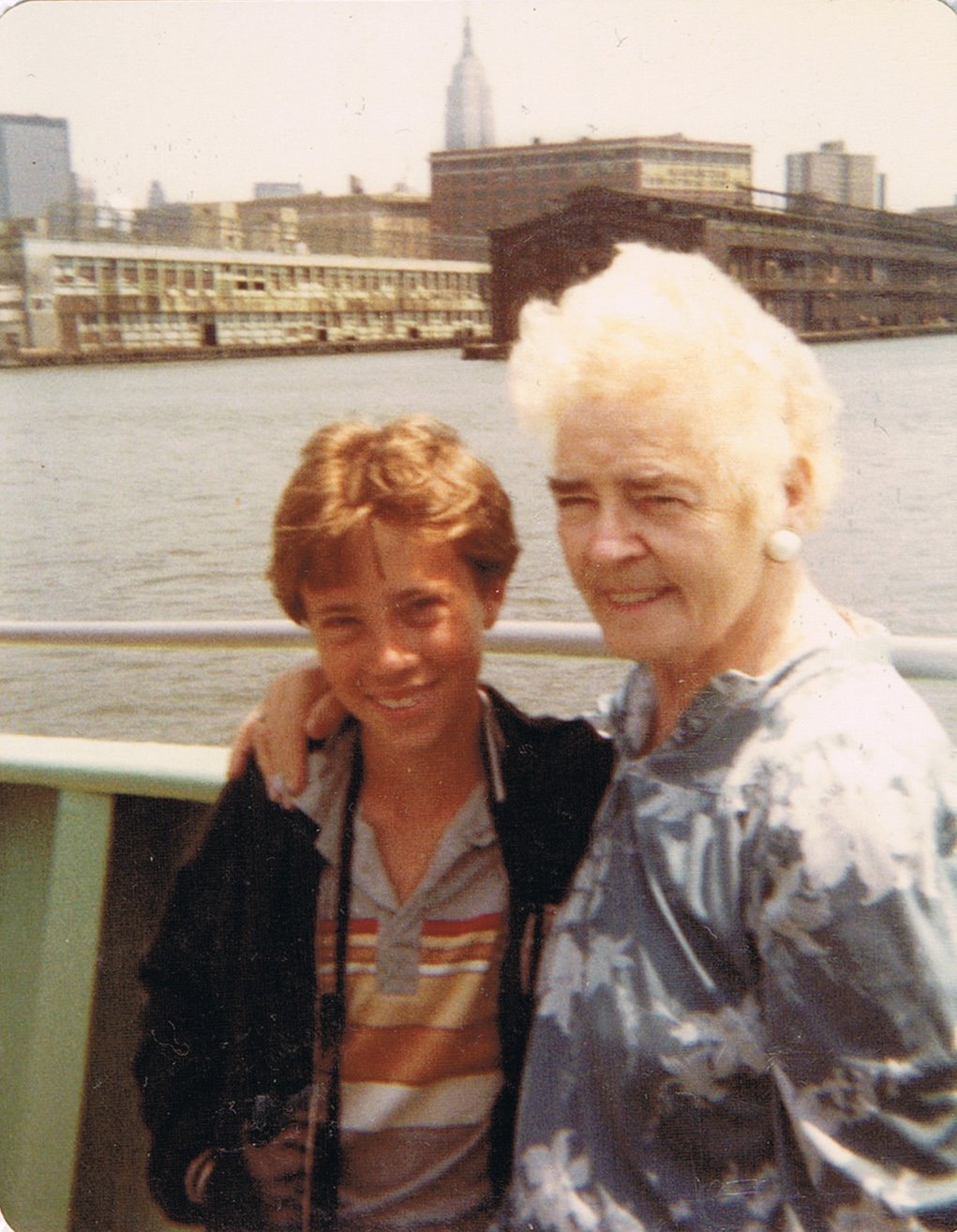  Marie's husband Paul, seen here with his grandmother in New York City, sometime in the 1980s. 