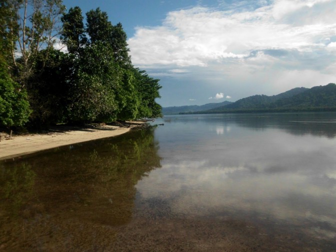  “Flying into Buka Island, she crashes and sinks in 100’ of water.” –&nbsp;from  SpecialBooks.com   