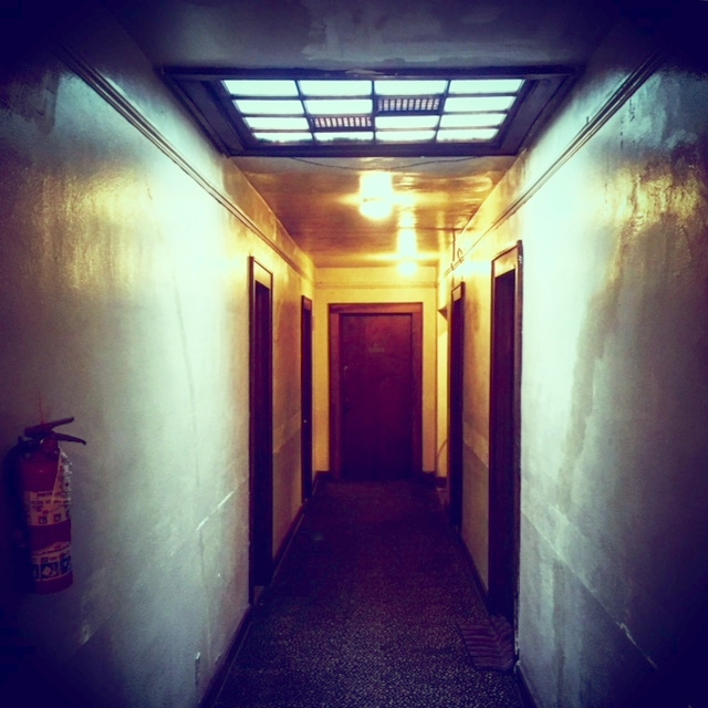 Hallway of the apartments located above the Kent Stage. 