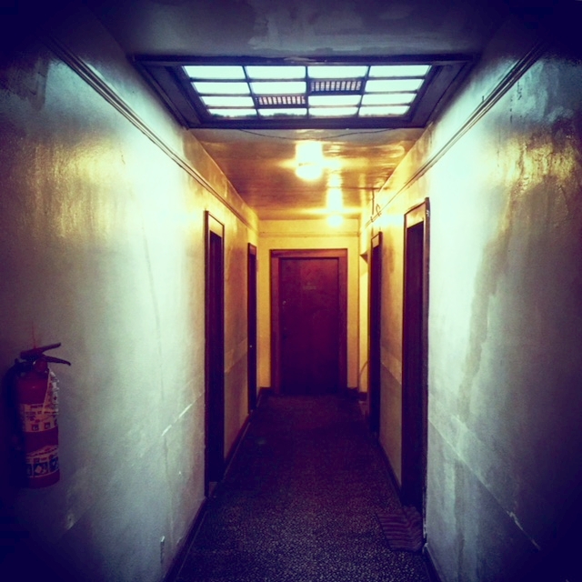 Hallway of the apartments located above the Kent Stage.