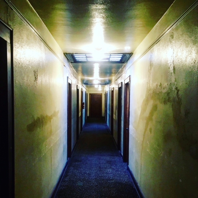  Another shot of the hallway of apartments above the Kent Stage 