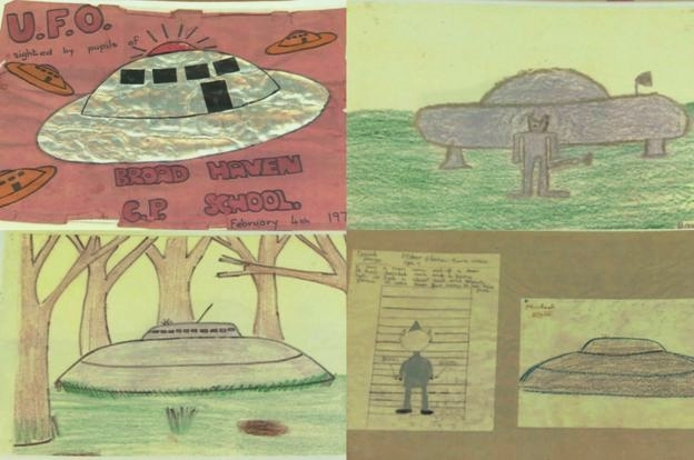 Compilation of other students’ drawings of the incident craft