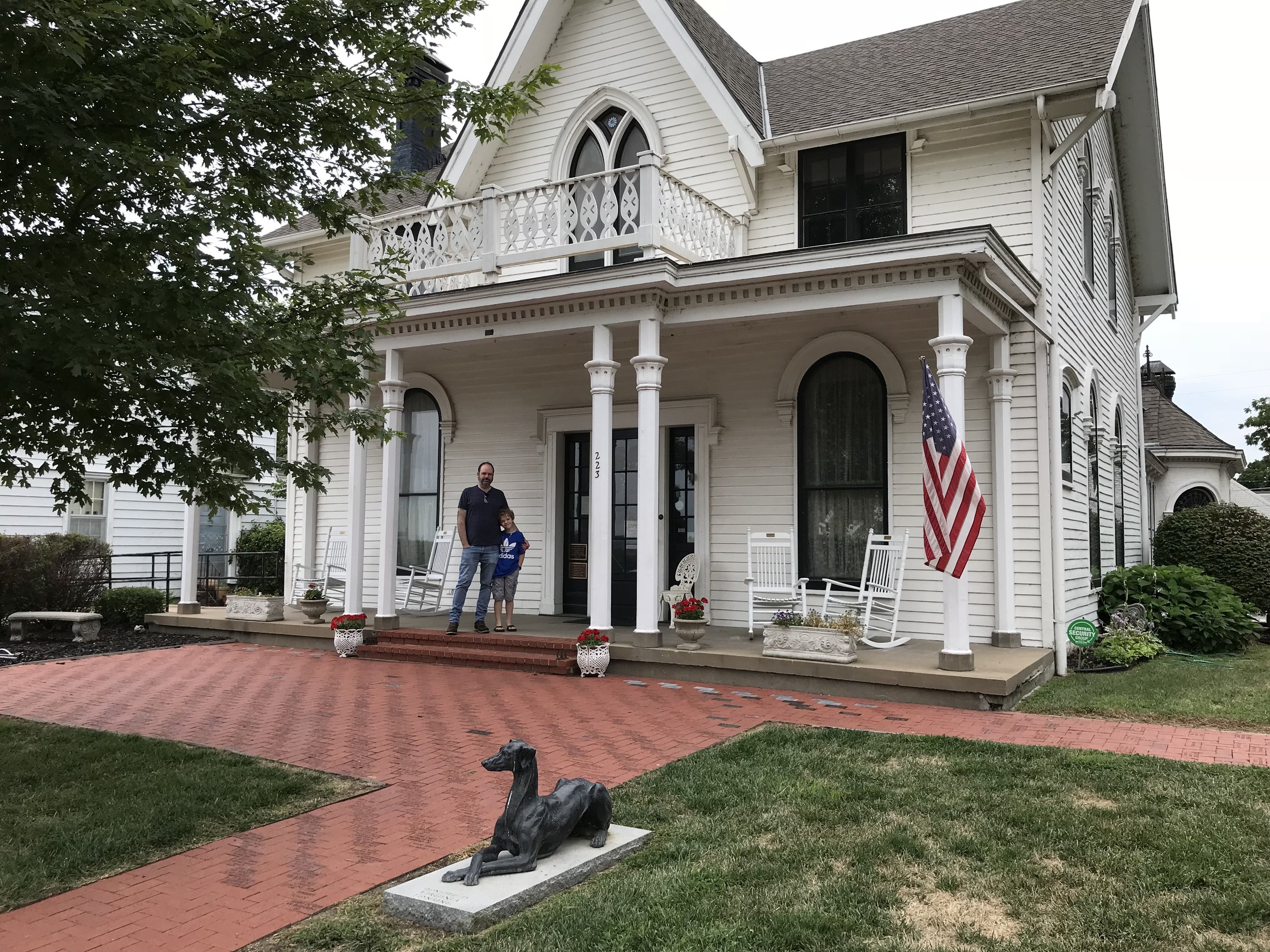  Amelia Earhart’s childhood home in Atchison, KS, only 0.3 of a mile, or about a 5-7 minute walk from the Sallie House 