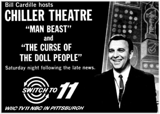  Bill Cardille, aka “Chill Bill,” Horror Host from Pittsburgh, PA. 