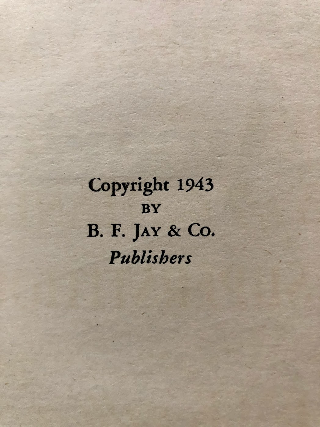 Note Copyright Year