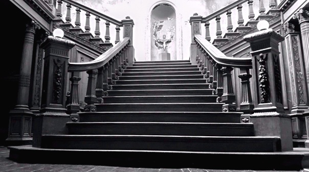 Staircase commissioned by The Most Hon. John Henry Wellington Graham Loftus, The Fourth marquess of Ely. It took 9 years to carve in Italy and 3 to assemble at the Hall in the 1870s – 80s. Image courtesy of Aiden Quigley, current owner of Loftus Hall and author Chris Rush , All Rights Reserved.