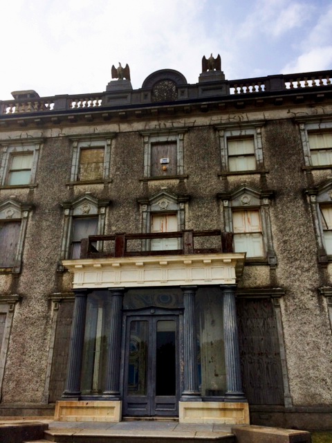 Current condition of entrance to Loftus Hall. Image courtesy of Aiden Quigley, current owner of Loftus Hall and author Chris Rush , All Rights Reserved.