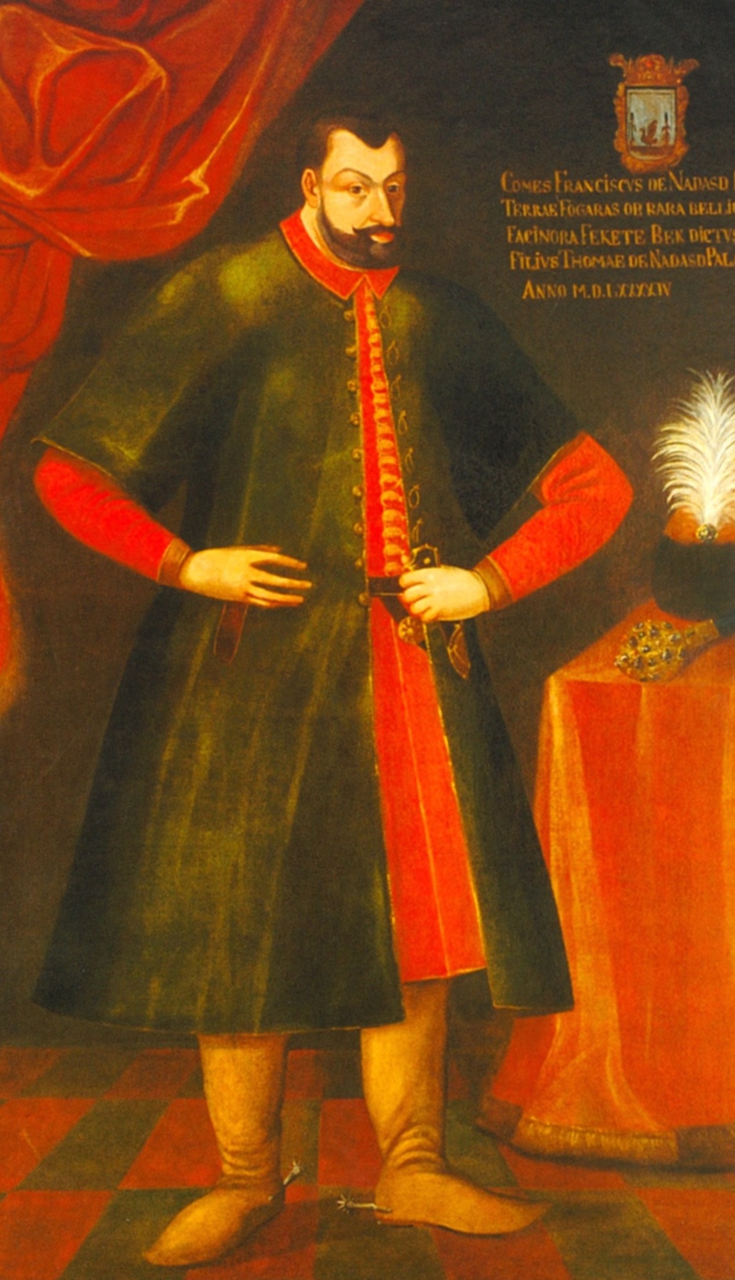   Count   Ferenc Nádasdy  (6 Oct 1555 – 4 Jan 1604) was a Hungarian nobleman, who would later be known as The Black Knight of Hungary for his leadership in the Ottoman Wars.  In 1571, at 16 years old, Ferenc was engaged to 12-year-old  Elizabeth Báth