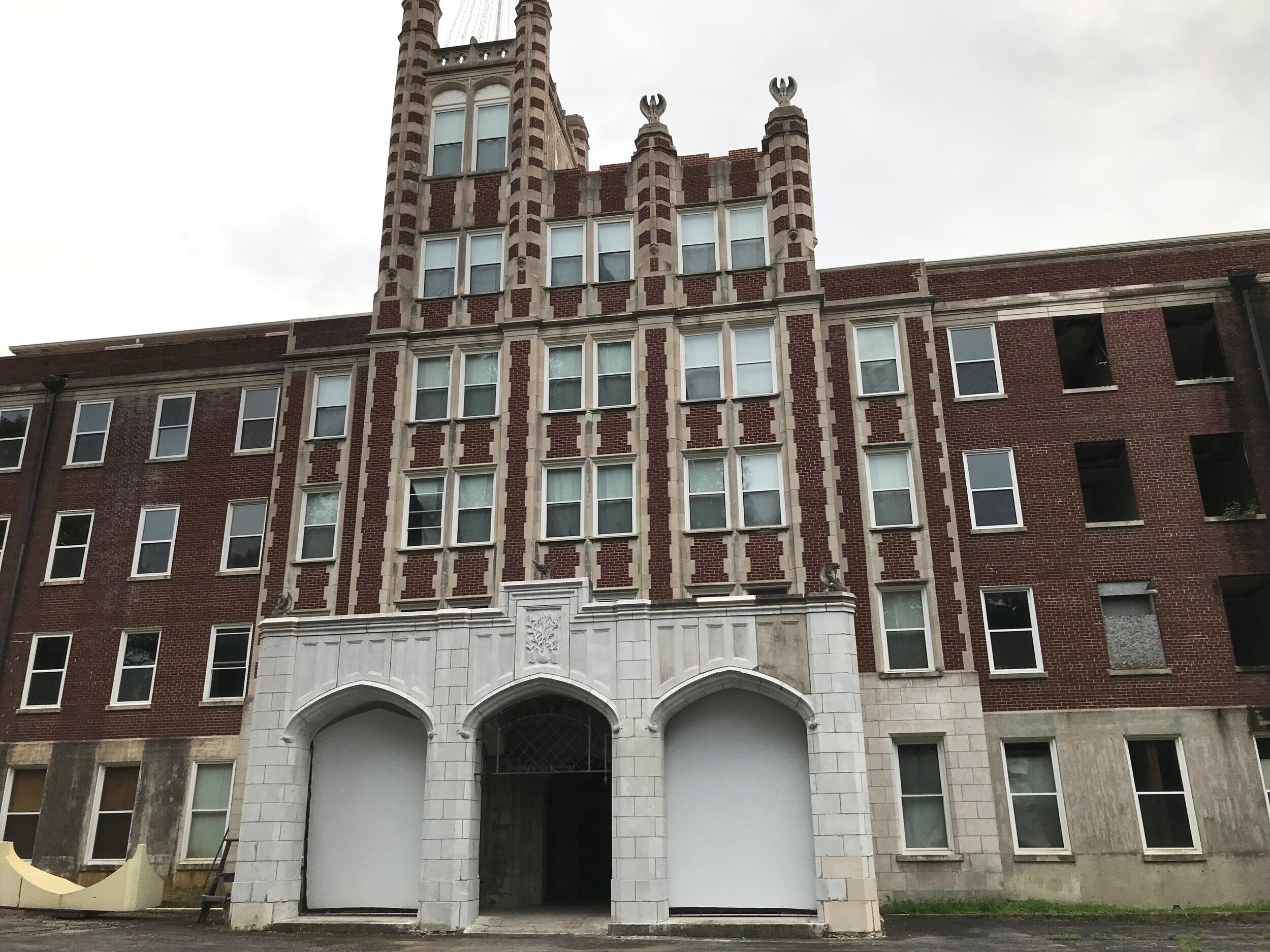  The front entrance where patients and visitors would be received. 