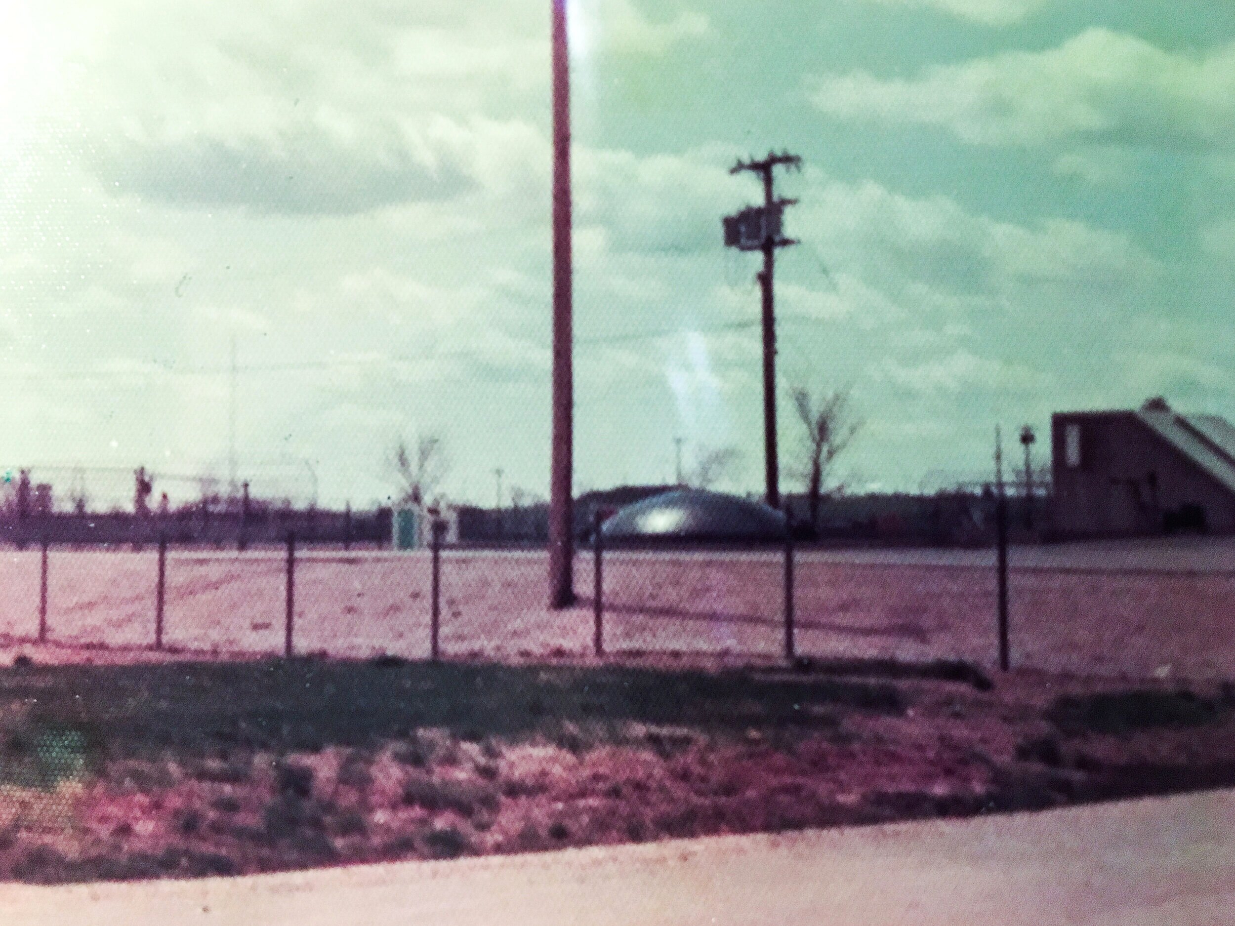  “Polaroid of Kilo-5 missile silo taken a few months after the sighting of the “black diamond” 1975”   
