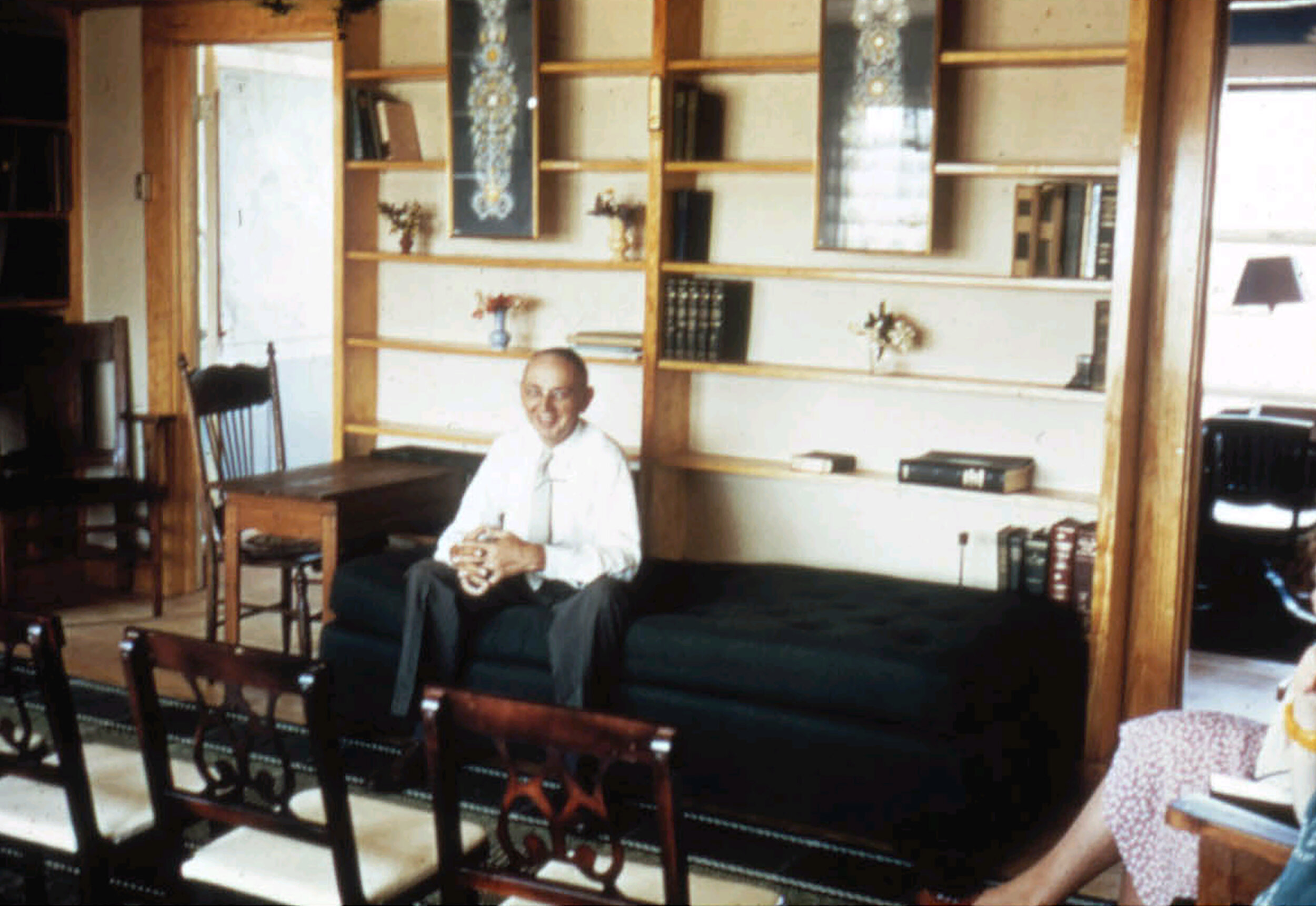  Edgar Cayce on the couch used for his readings.  Used by permission–Edgar Cayce Foundation–Virginia Beach, VA; EdgarCayce.org 