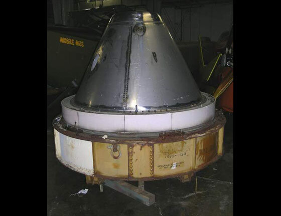  This is the General Electric Mark II Missile Re-entry Vehicle thought by some to be the actual item that crash-landed. From the Smithsonian's webpage description: This is an unflown Mark 2 reentry vehicle (RV) that carried the nuclear warhead atop t