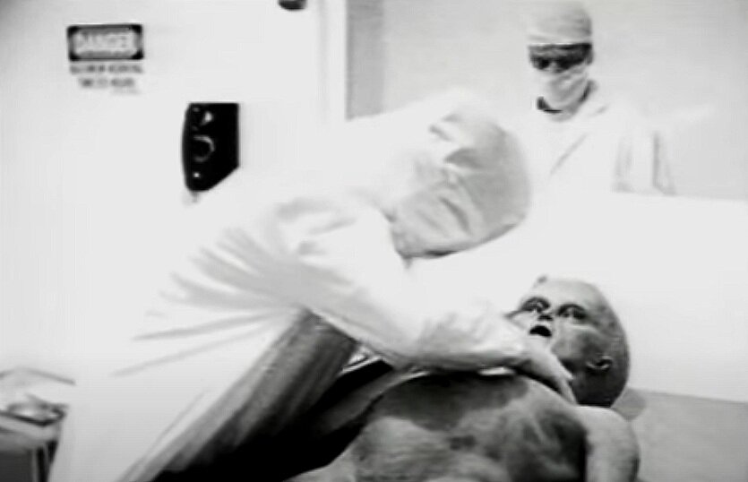  Still from the full Alien Autopsy film by Spyros Menaris and John Humphreys’  