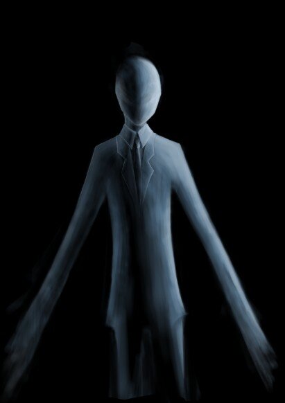  Artist depiction of the Slenderman or “The Thin Man” by  LuxAmber , used with  CC BY-SA 4.0   