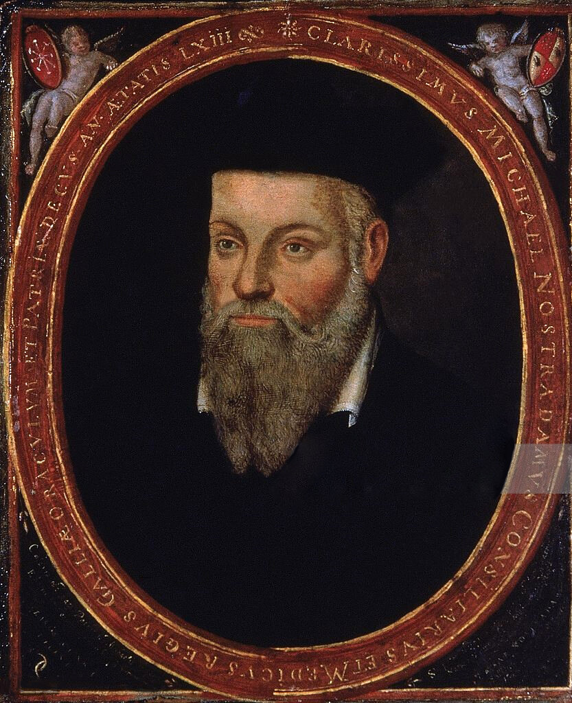  Portrait of Michel de Nostredame “Nostradamus” by his son César, c. 1553-1630? 