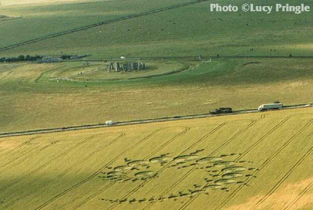  The “Julia Set” opposite Stonehenge, Wiltshire, July 7, 1996.  Photo: © Lucy Pringle 1990 