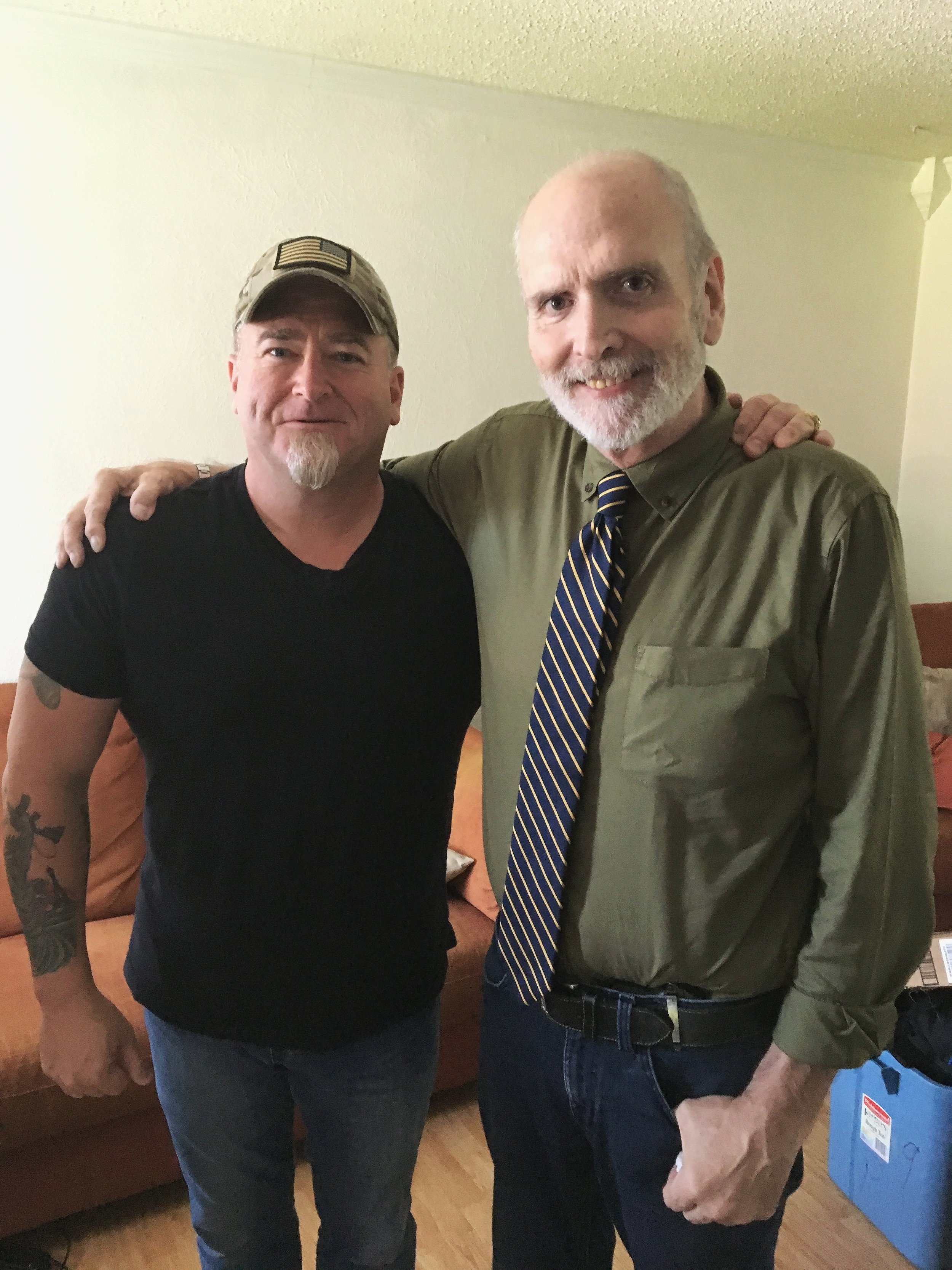  Terry Lovelace with former AATIP manager Luis “Lue” Elizondo, late June, 2019 