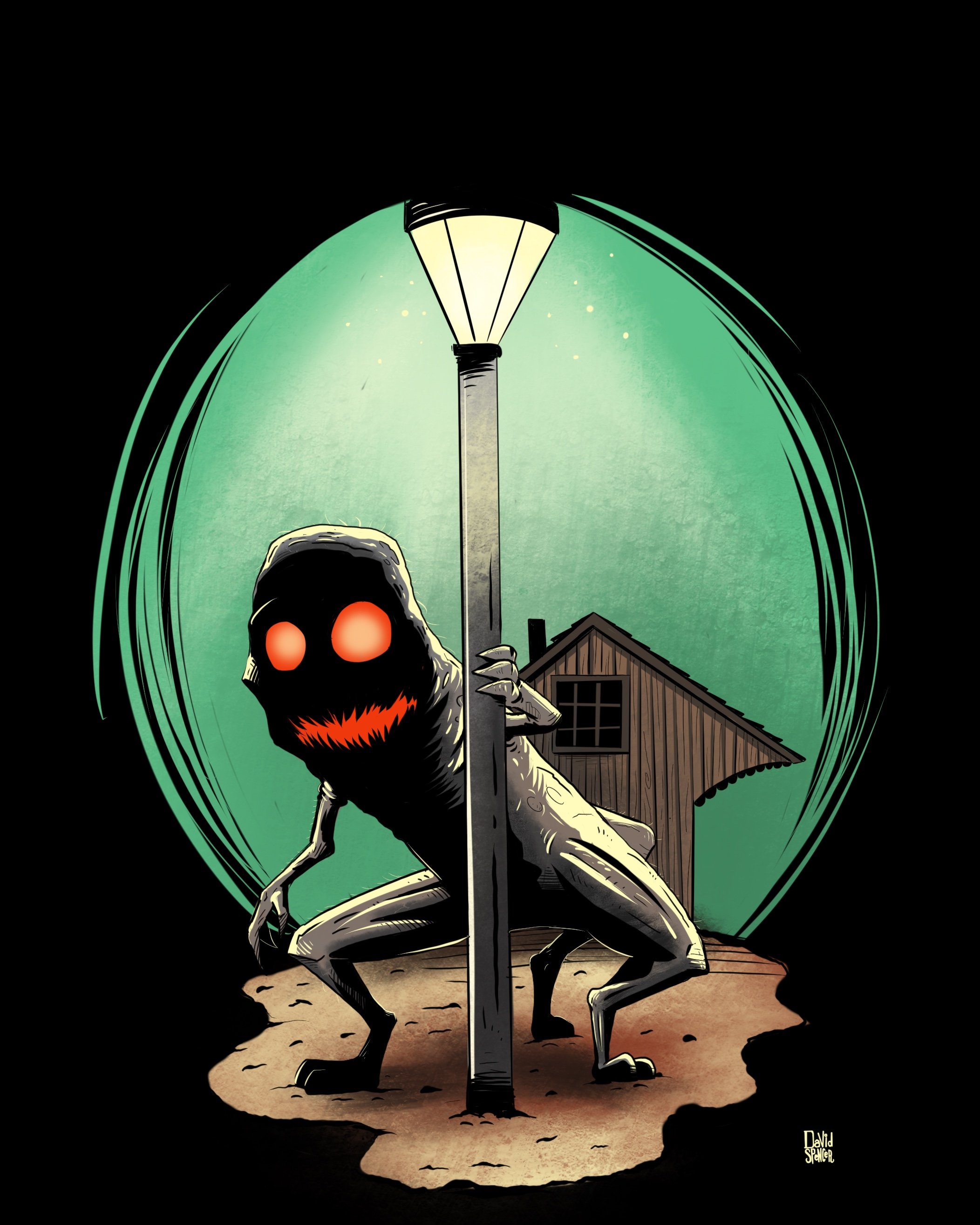 The “Enfield Monster” by illustrator David Spencer. ©2022 David Spencer All Rights Reserved