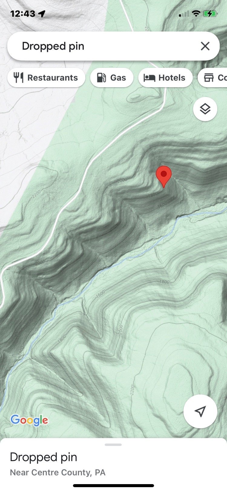  Another topographical image of the shelter’s location 