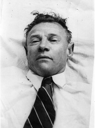  Post-mortem portrait of the Somerton Man taken by the South Australian police 