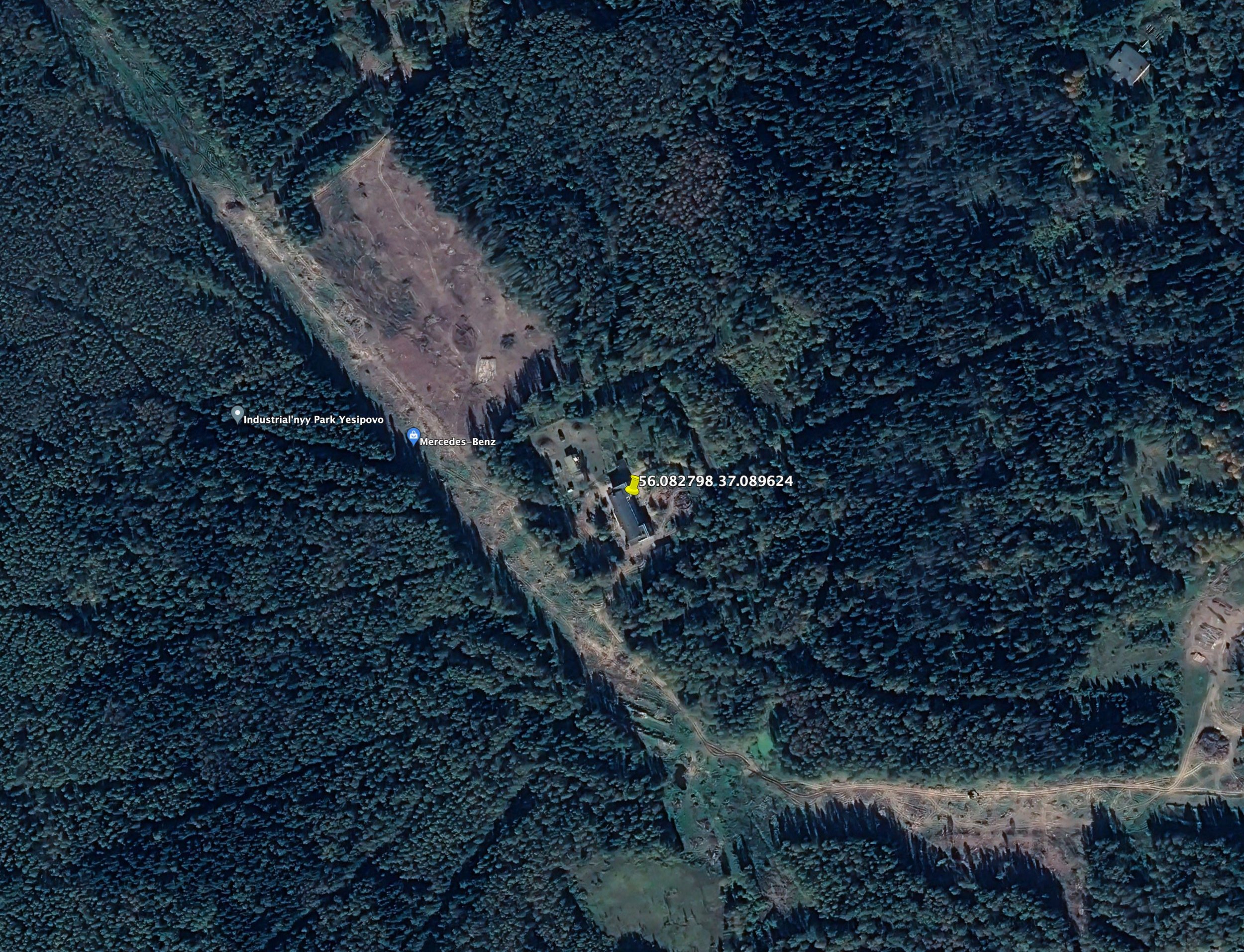  Suspected source location for the Russian Numbers Station known as UVB-76, at 56.082798, 37.089624 GPS coordinates, as of 2015 