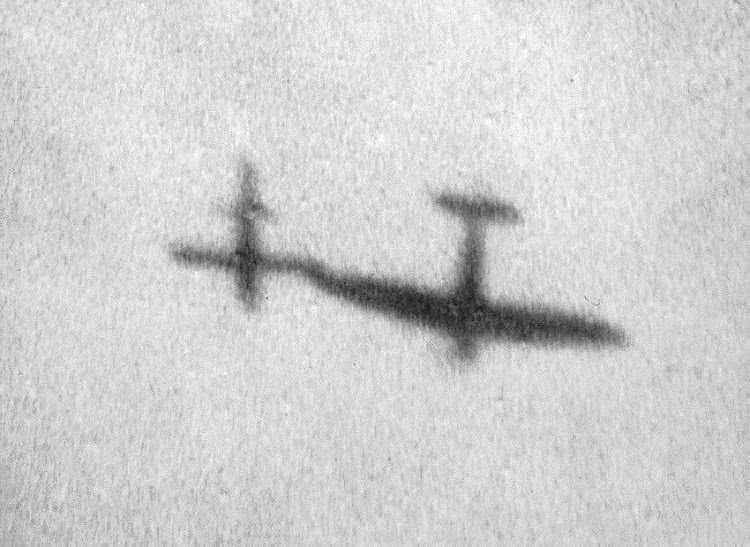  A British Royal Air Force Spitfire engaging a German V1 “Buzz Bomb” rocket 