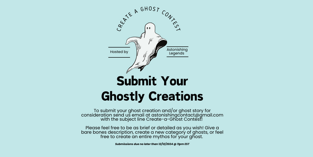 Create-A-Ghost Contest 2023