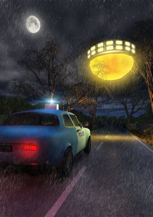  Artist’s interpretation of Alan Godfrey’s UFO encounter 
