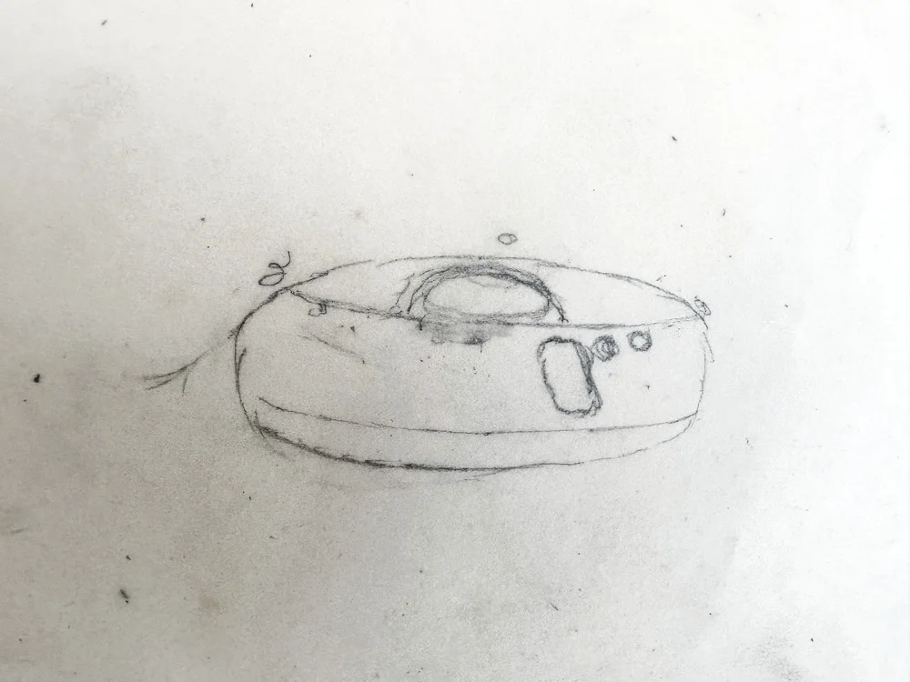  Unpublished sketch of the UFO by Charles Hickson 