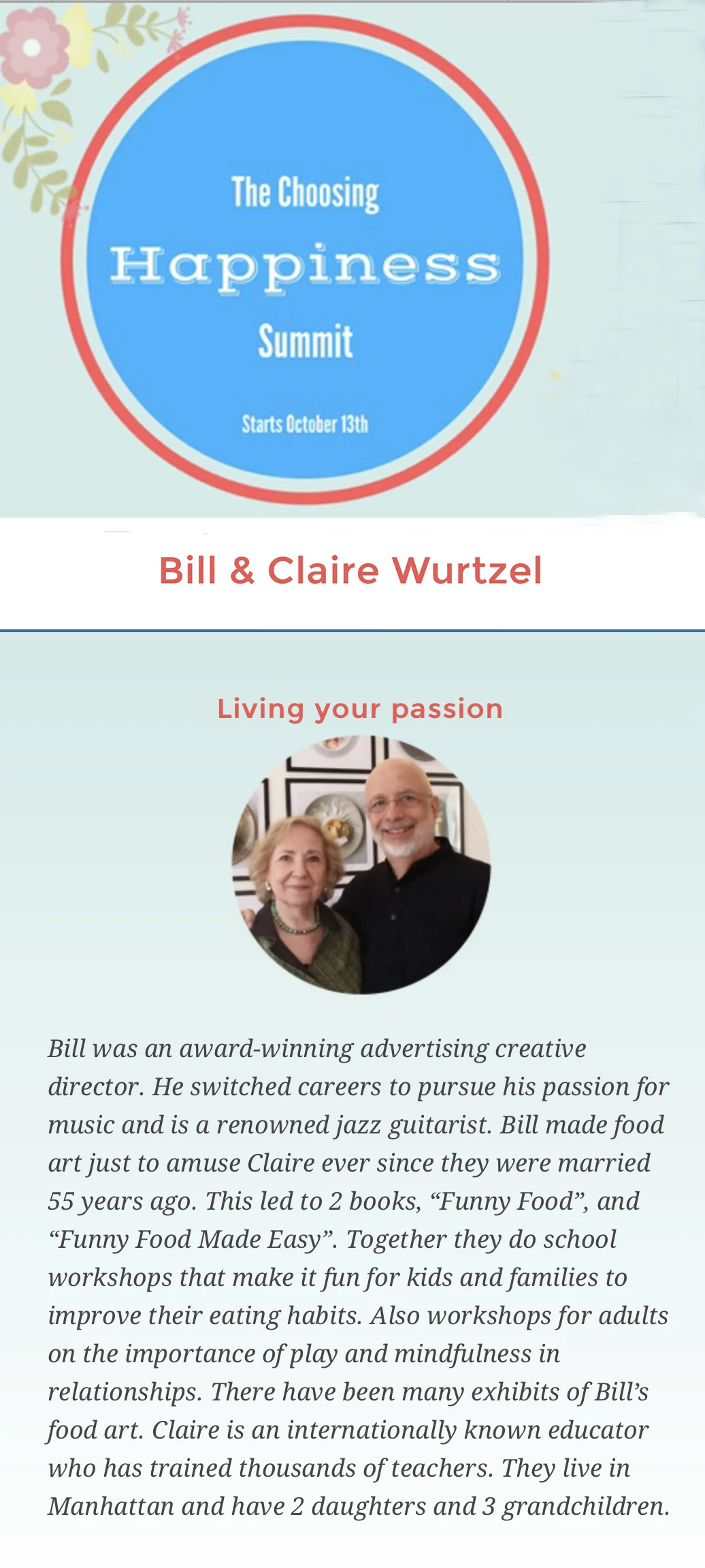 Happiness Summit: Living your passion