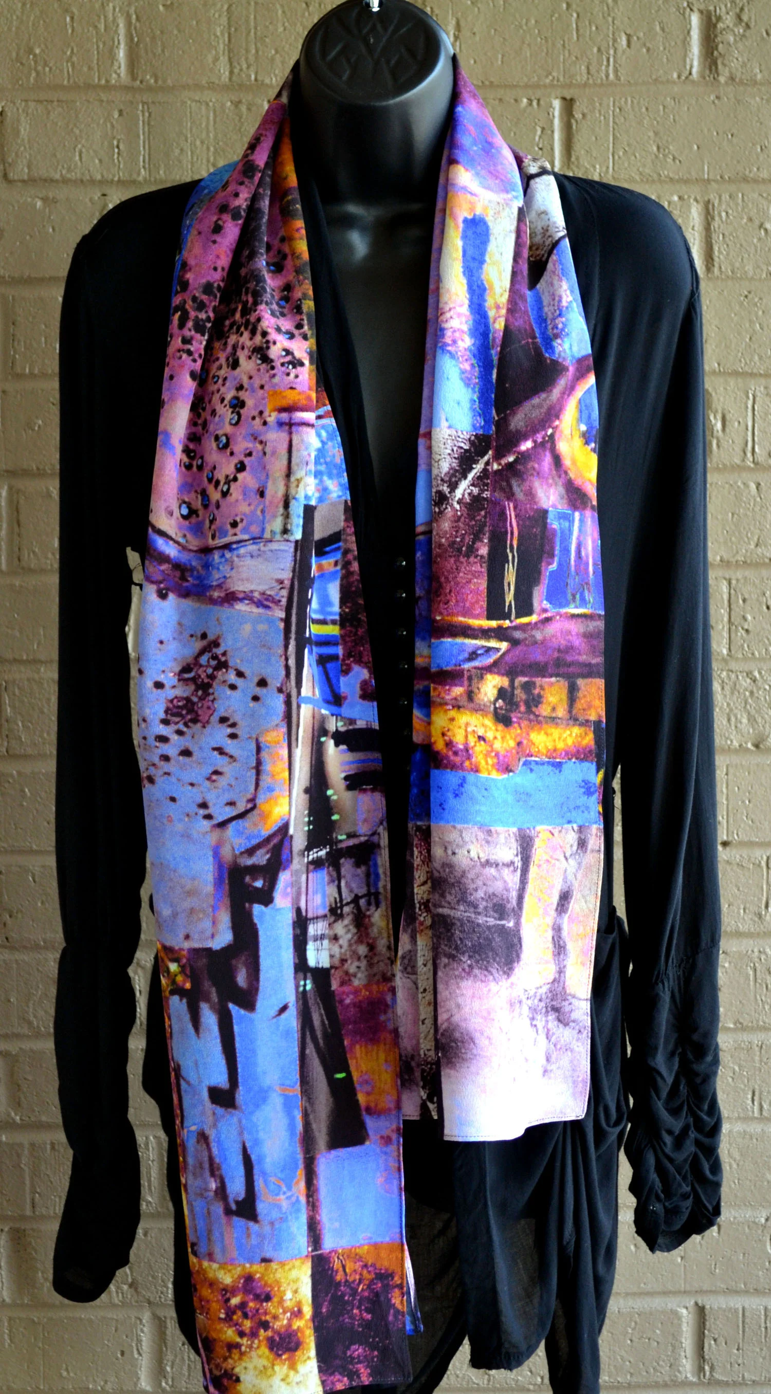 Two Moons-jewel-unique-bold-original-art-silk-scarf-judi-magier.jpg