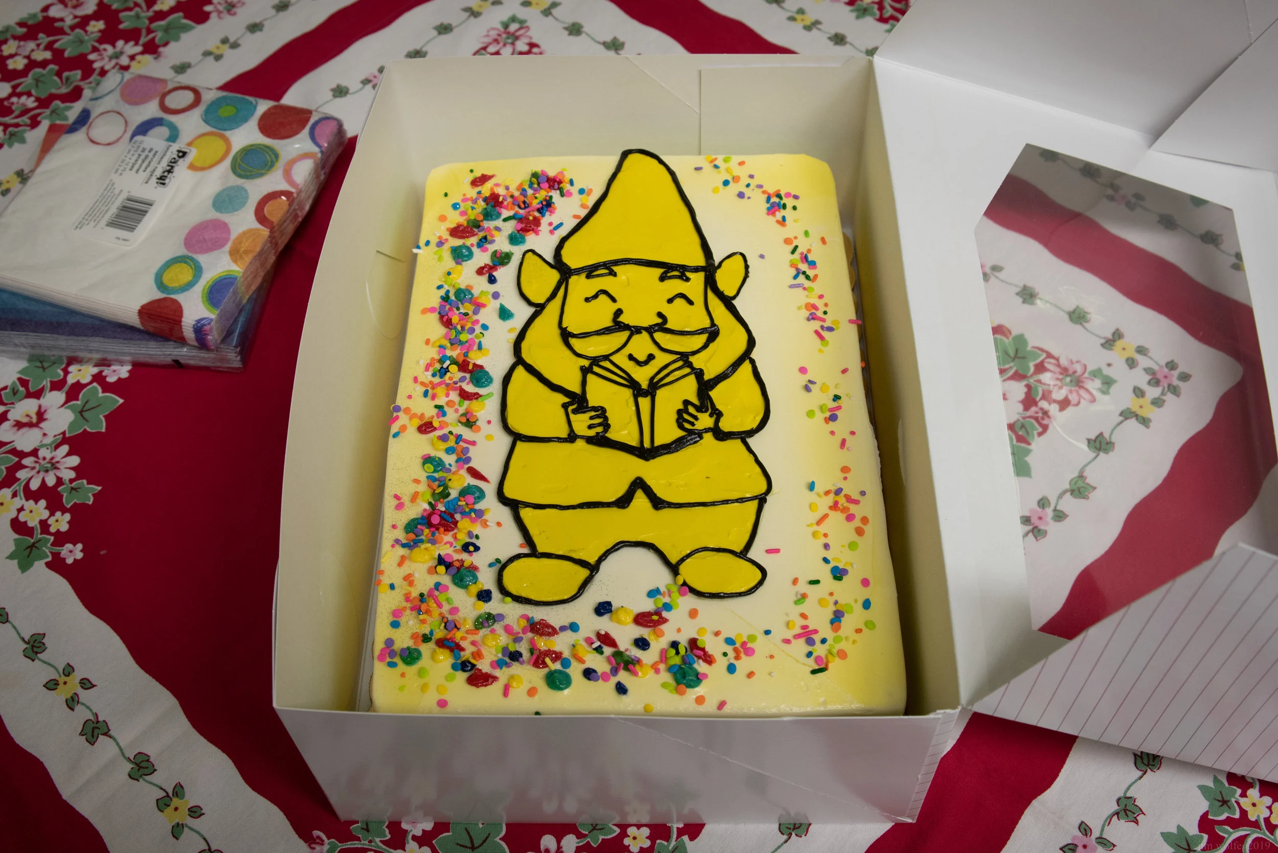 The bakery department at Garden Home Marketplace made this delicious cake for the festivities!