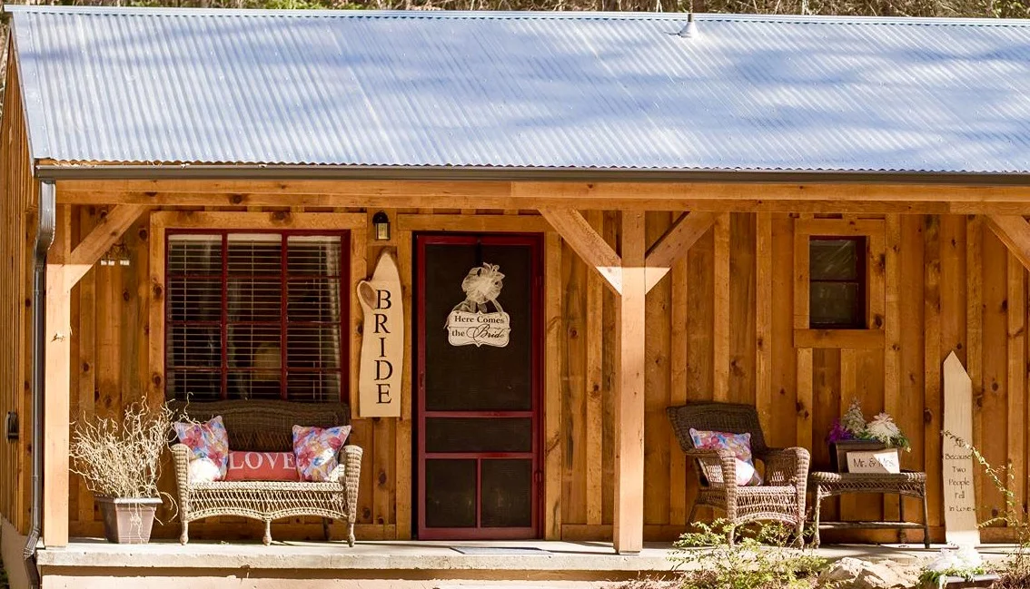 Bride's Cabin for day use on wedding day