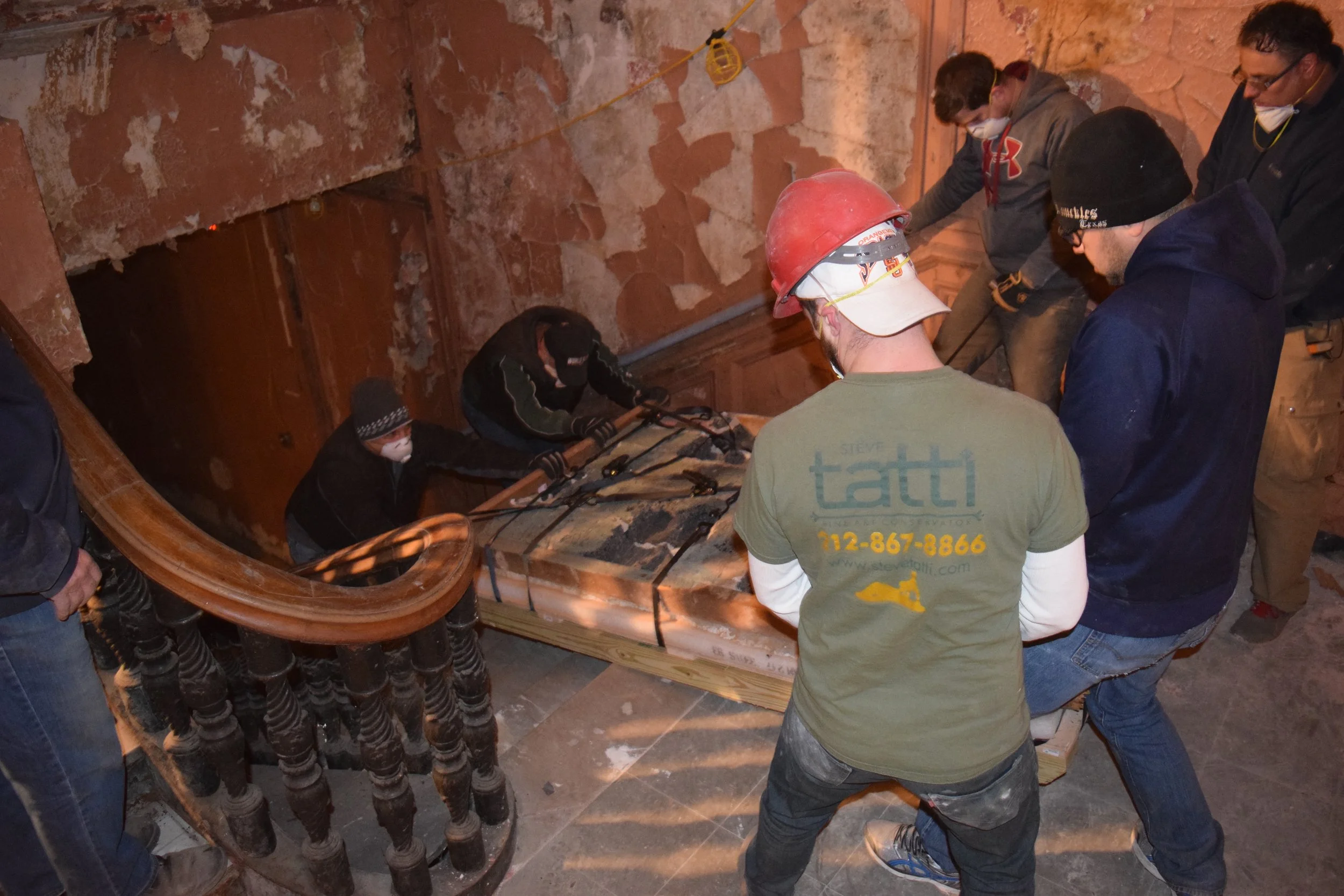 Glass Mosaic Fountain - Deinstallation