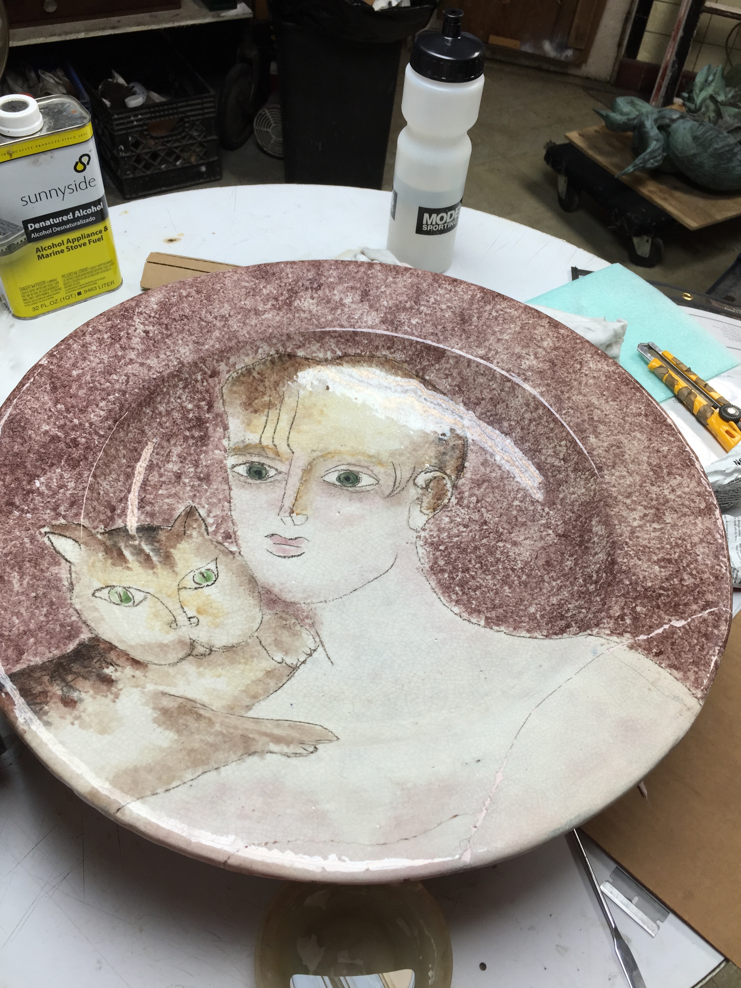 Unknown Artist - Cat Plate