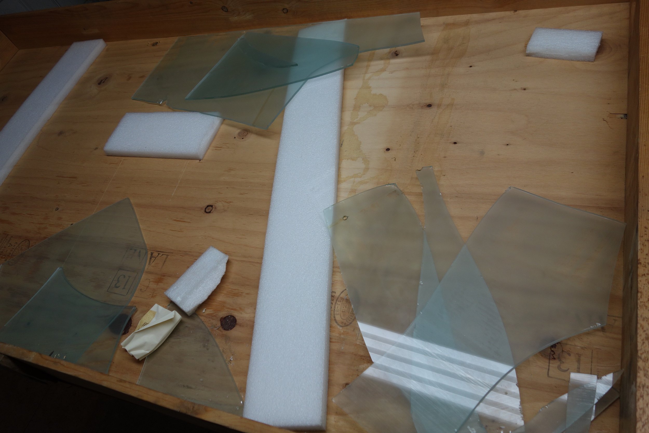 Christopher Wilmarth - City Willows #3, Before: Broken Etched Glass