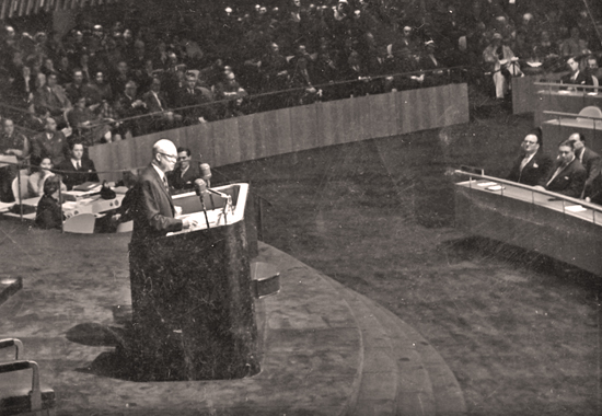 DWIGHT D. EISENHOWER BEFORE THE UNITED NATIONS - 1953