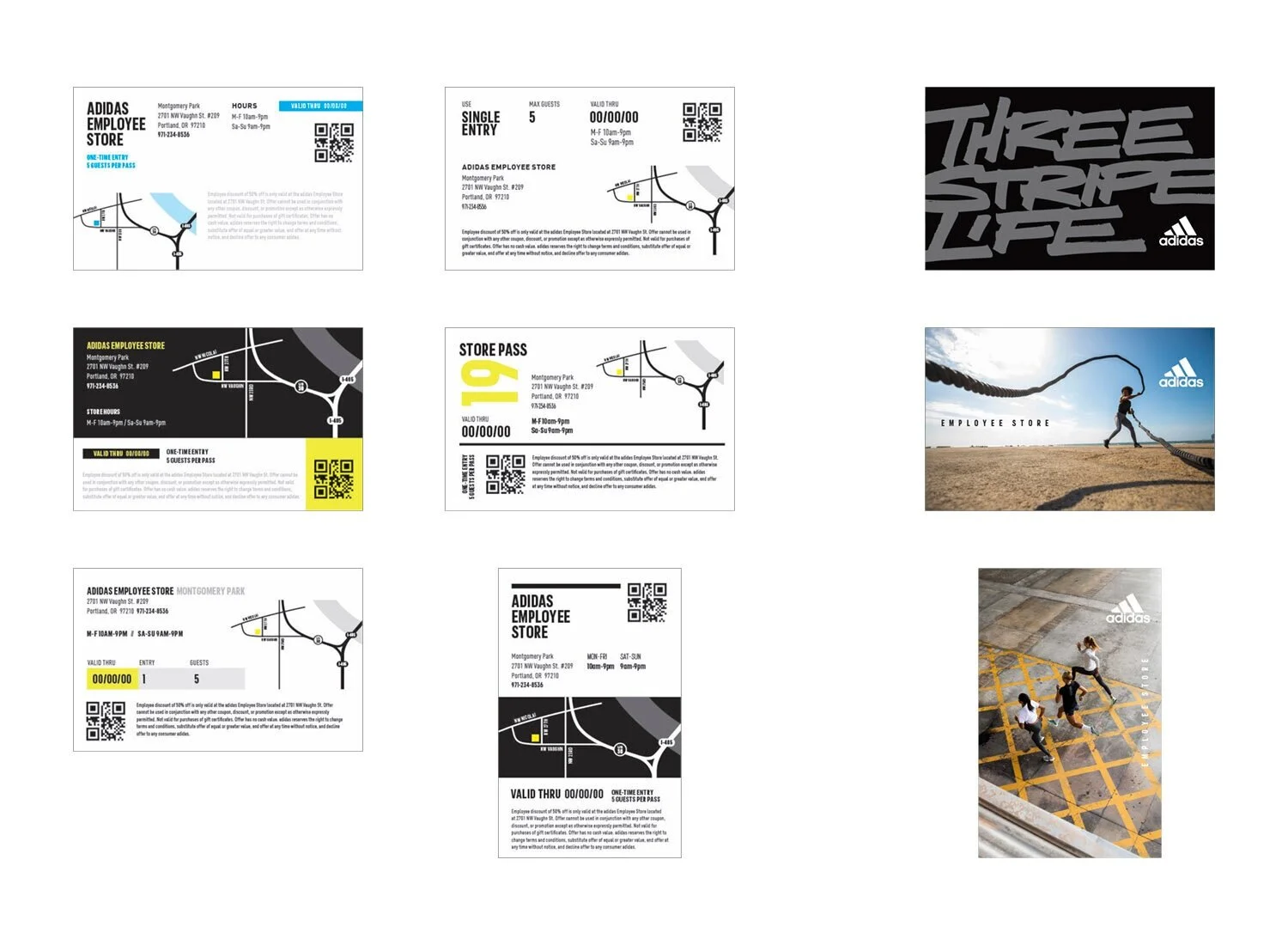 adidas Employee Store Card concepts
