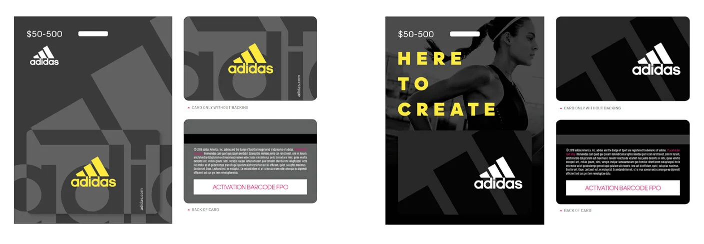 adidas Gift cards