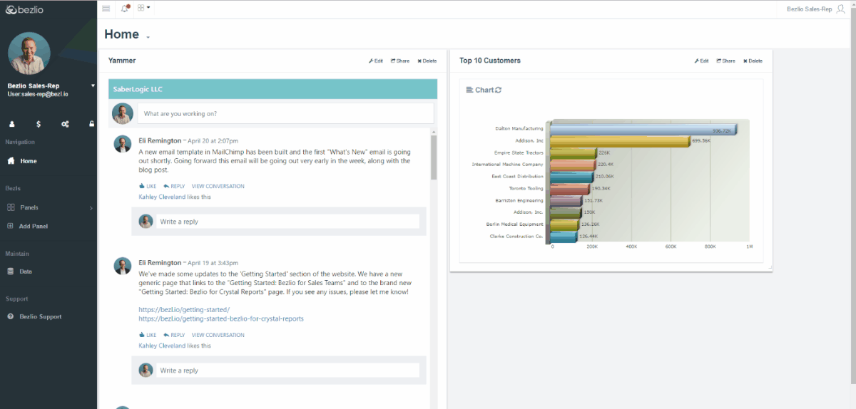 Animated GIF of a Bezlio user go through several steps to drill down to select the template they want to use to build this bezl.