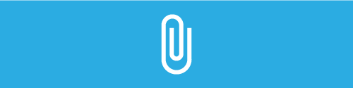 Icon of a paperclip which represent's our accounts view functionality to provide mobile access to customer file attachments using Bezlio, a no-code mobile development platform.