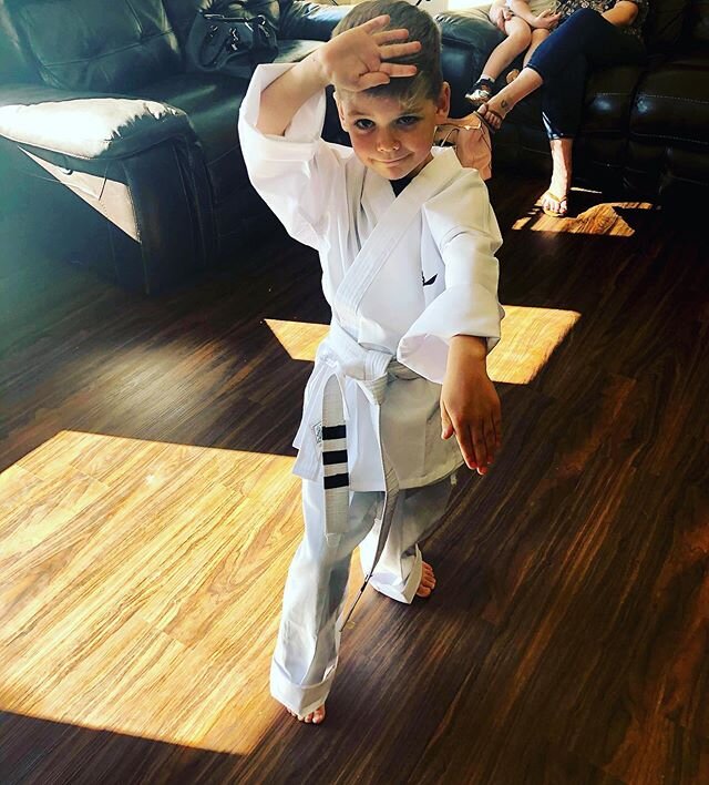 First day in a Gi! It&rsquo;s always exciting and makes us feel strong!