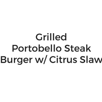 Grilled Portobello Burger with Citrus Slaw