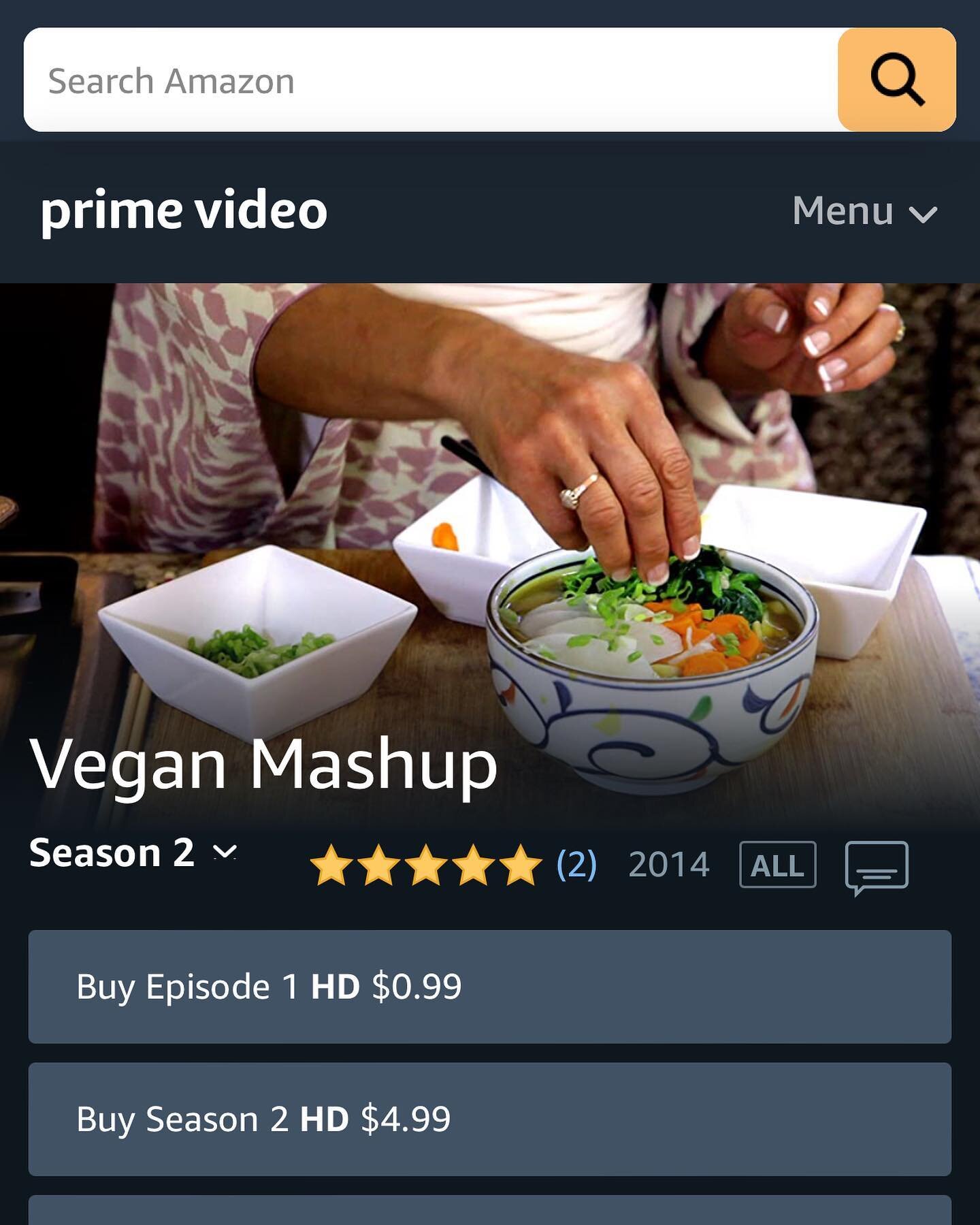 Vegan Mashup is finally available for rent on Amazon Prime and for free on Tubi TV :)