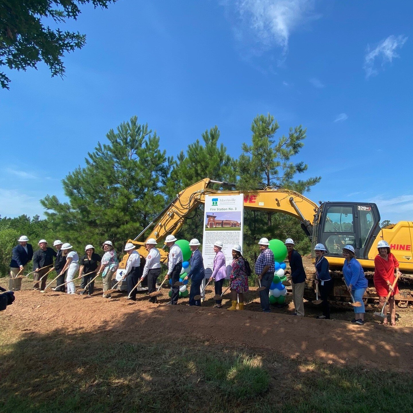 We were excited to attend the groundbreaking today for the new Fire Station #3 in Morrisville! This project, in collaboration with the Town of Morrisville and Wake County, includes a one-story, 15,700 sf facility with two bays for fire trucks and equ