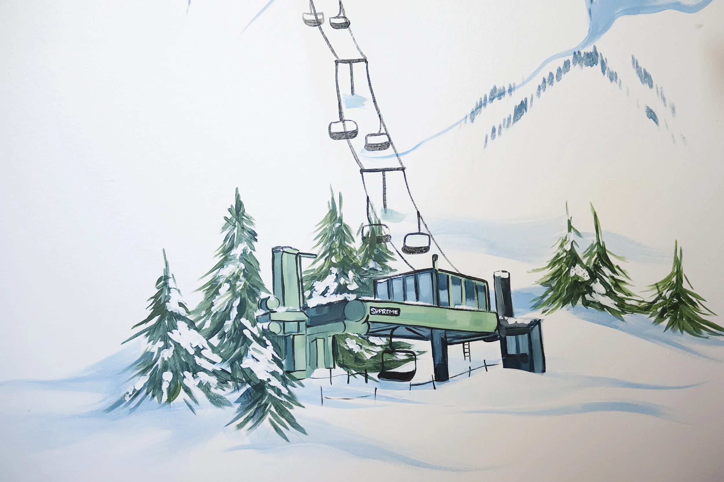 Dallin's Ski Mural