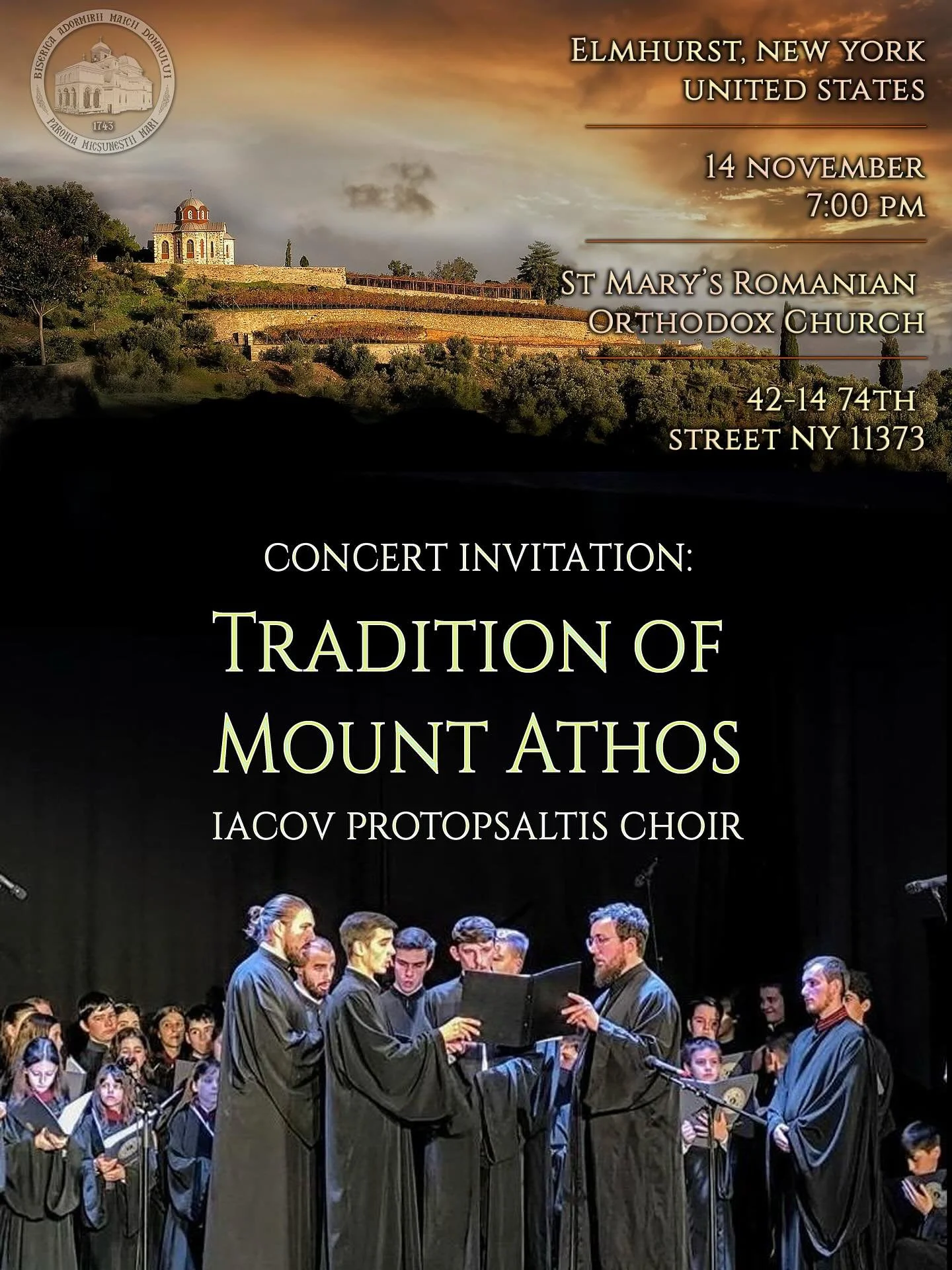 @grupul_iacov_protopsaltul at St. Mary&rsquo;s Romanian Orthodox Church in New York on November 14th. You have to come check these guys out. Amazing voices that will transcend you into the depth of orthodox life and feeling