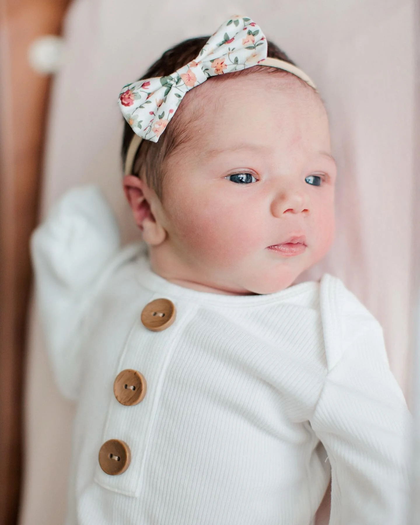 We are so happy to add this sweet babe to our little family. Kate Ann Stephens was born at 11:42 PM on her due date, January 7th, 2022. She weighed in at 7 lbs, 11 oz, and was 21 inches long. Today she's been with us for a week, and we are just so co